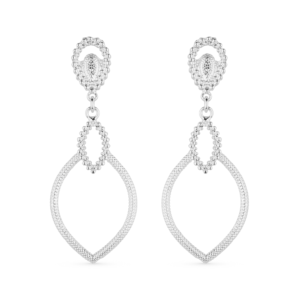 Brinco Luxo Gota de Gala Banhado em Ródio