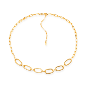Chocker Cartier com Extensor Banhado a Ouro 24k