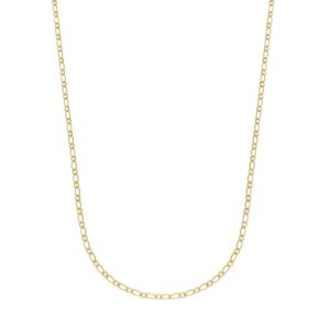 Corrente Masculina Elo 1 por 1 Banhado a Ouro 24k