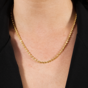 Corrente Singapura Banhado a Ouro 24k