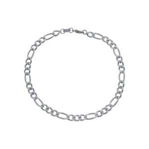 Pulseira Prateada Masculina Elo 3 por 1 Banhado em Ródio